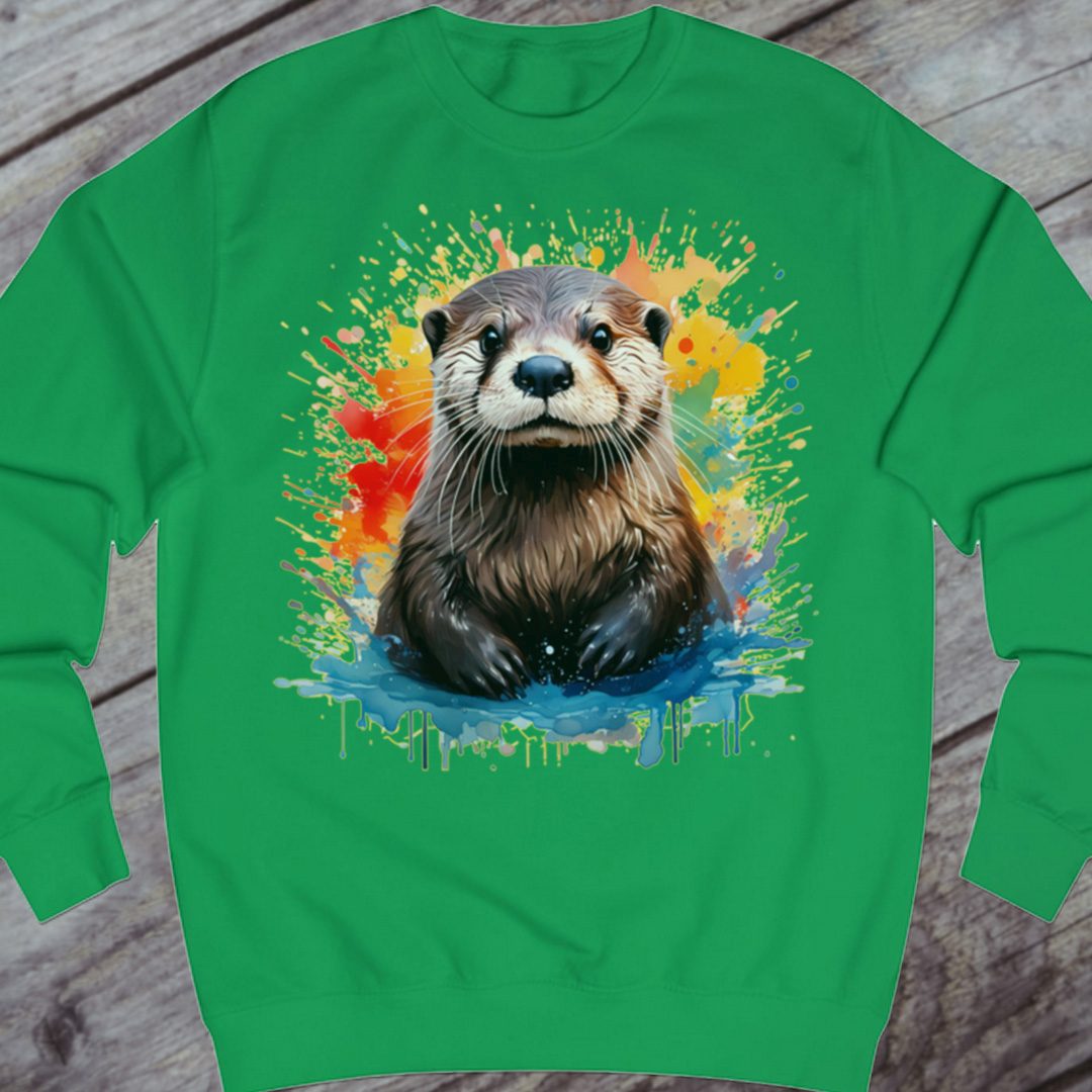 Otter splash sweatshirt