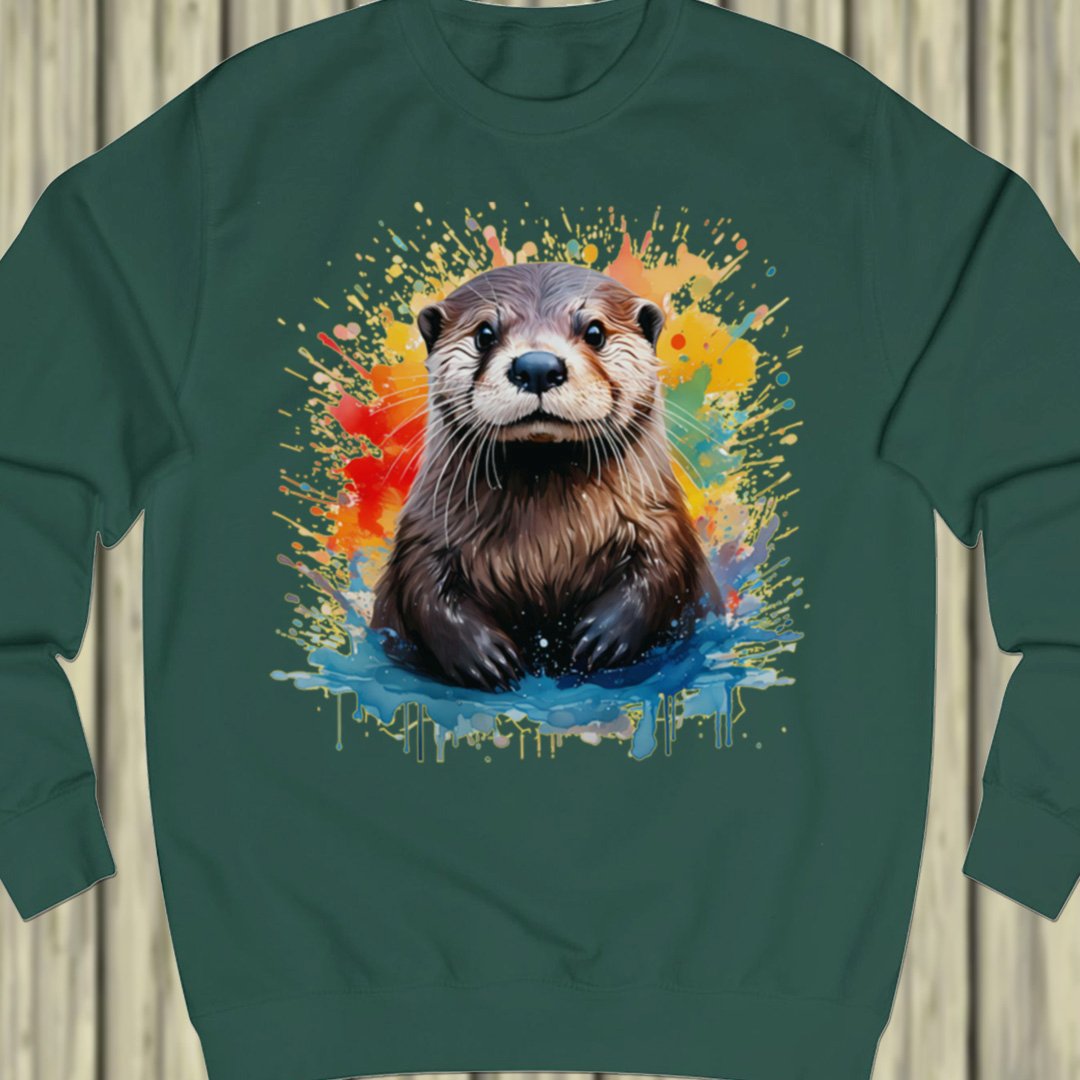 Otter splash sweatshirt