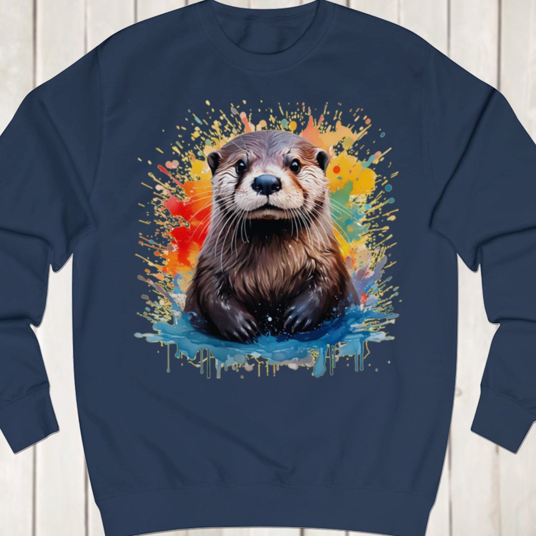 Otter splash sweatshirt