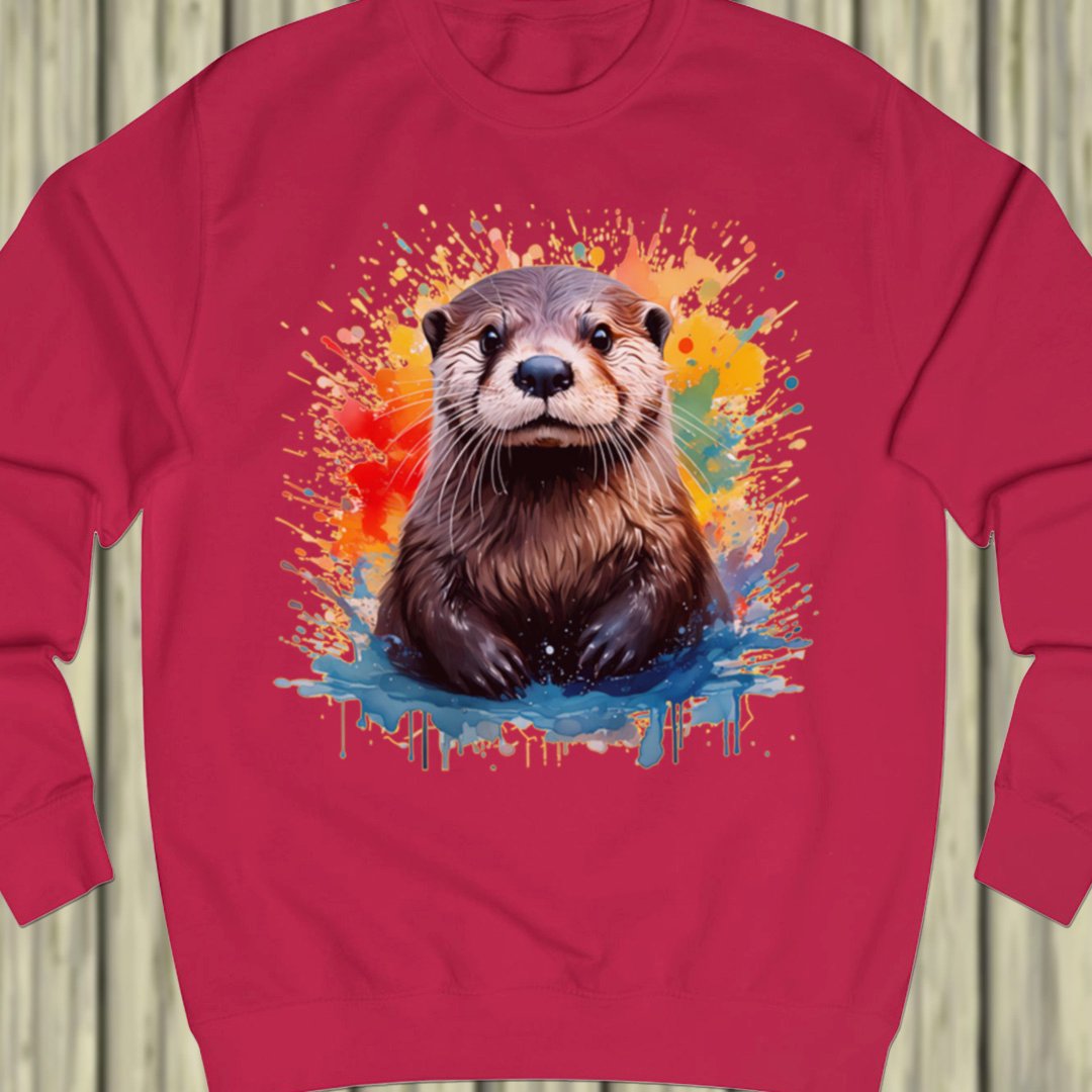 Otter splash sweatshirt
