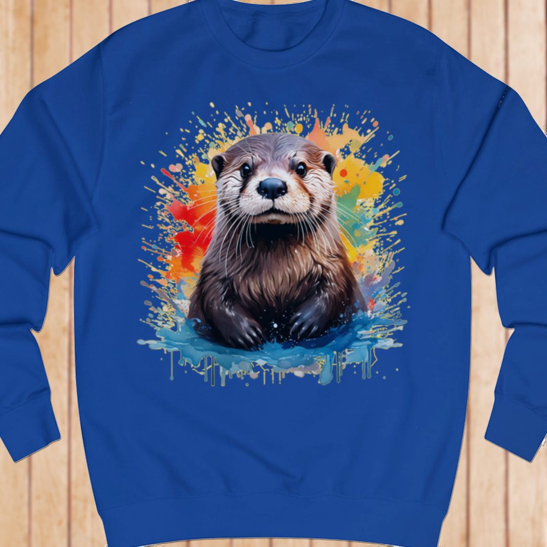 Otter splash sweatshirt