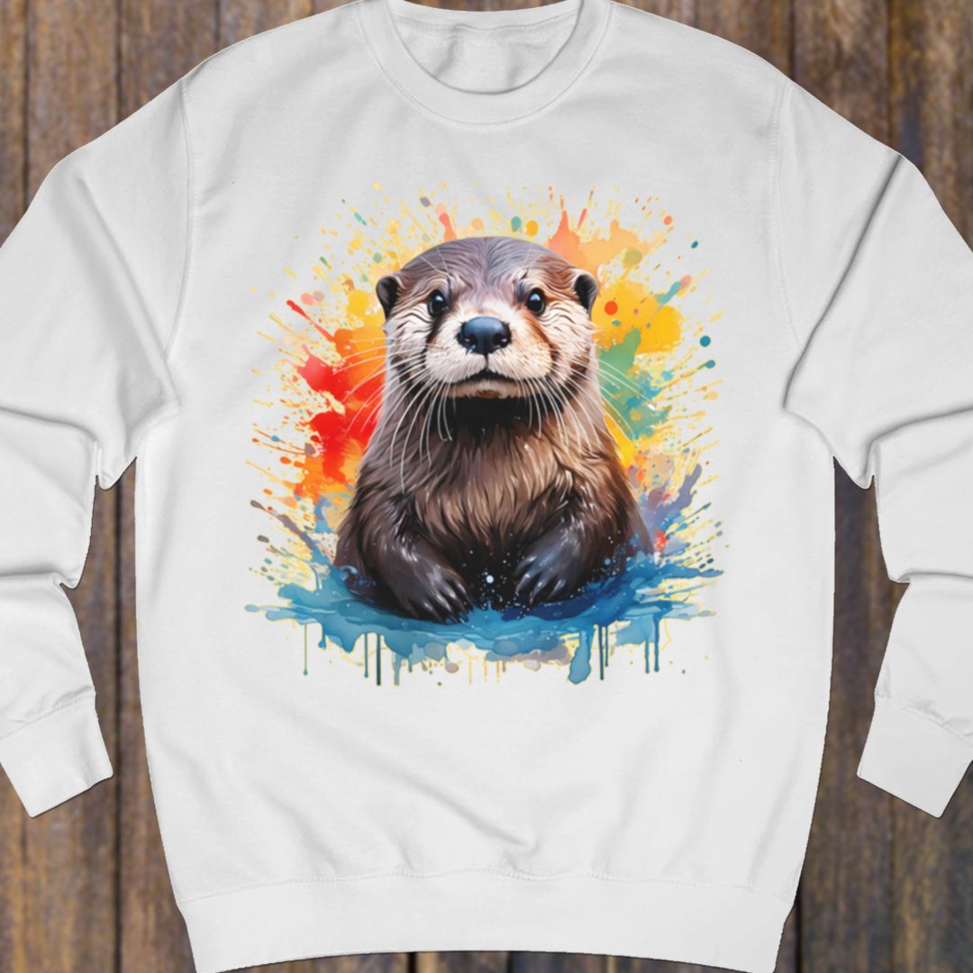 Otter splash sweatshirt