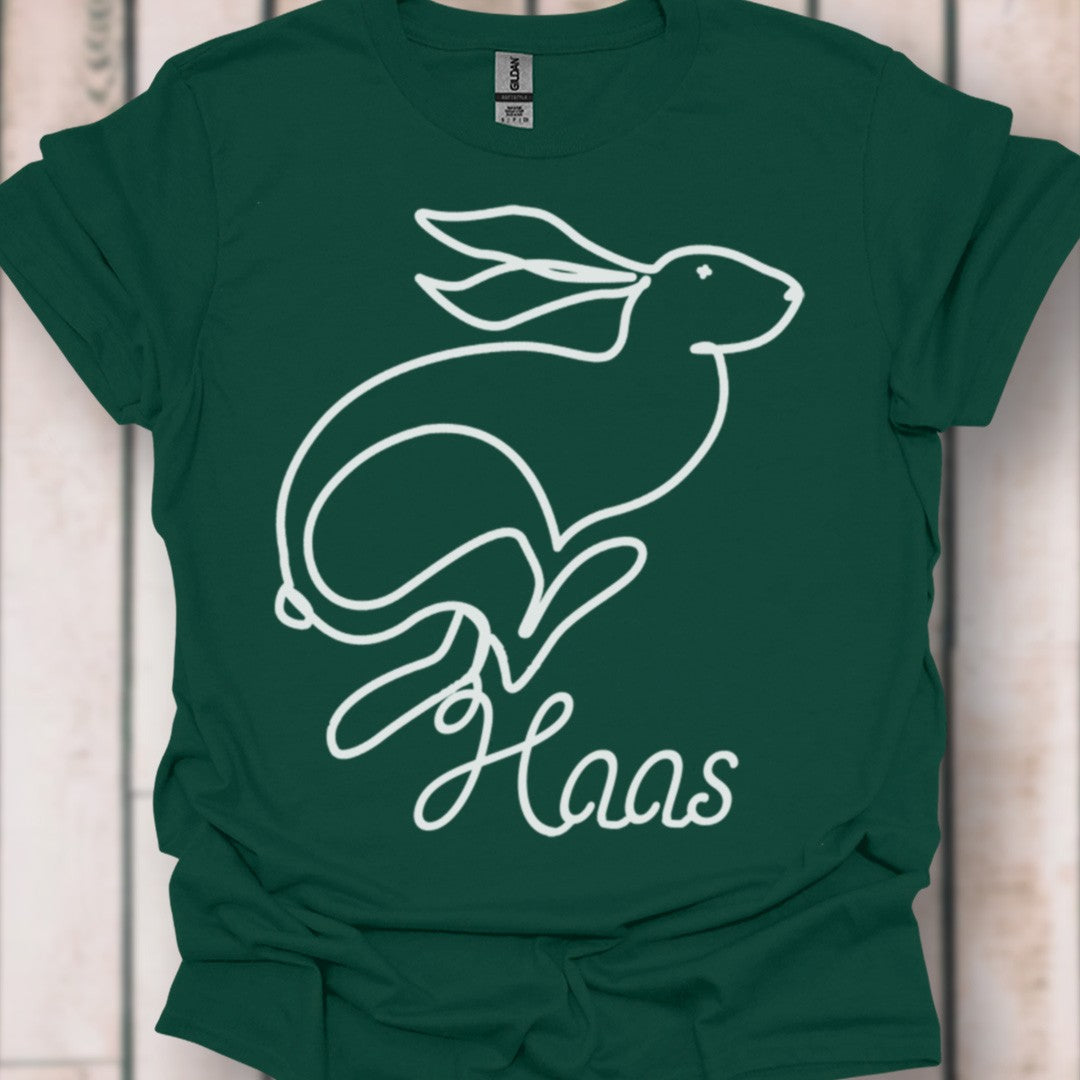 Hare line drawing white timeless T-shirt