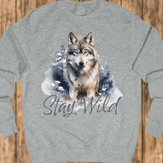 Wolf Stay Wild sweatshirt