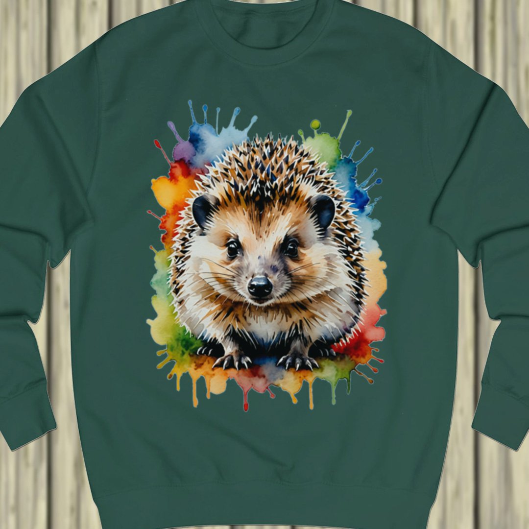 Hedgehog paintart sweatshirt