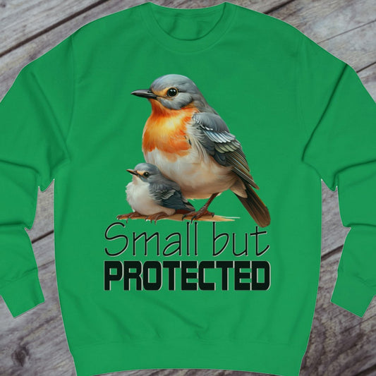 Small but Protected Roodborstje sweatshirt