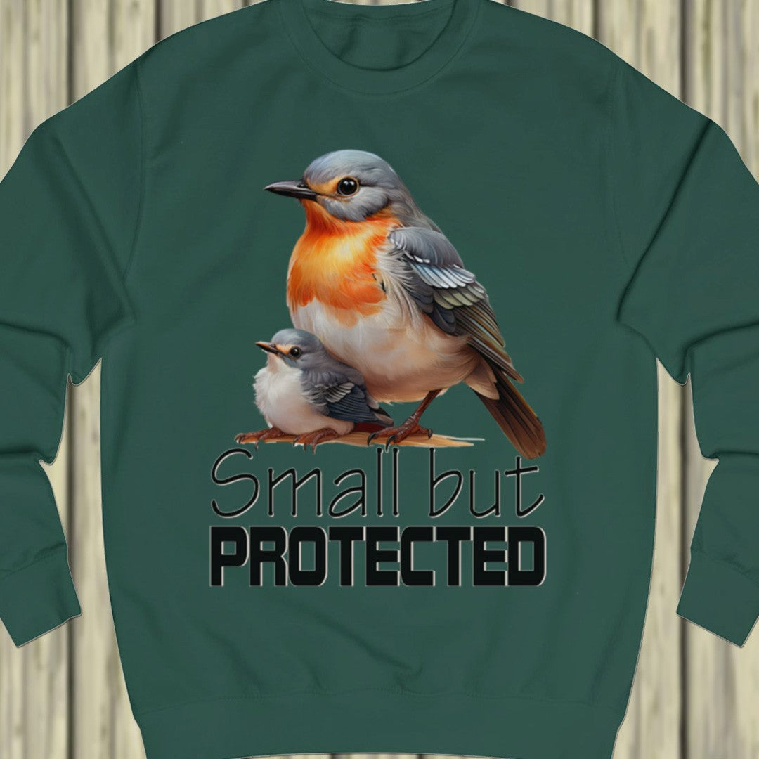 Small but Protected Roodborstje sweatshirt