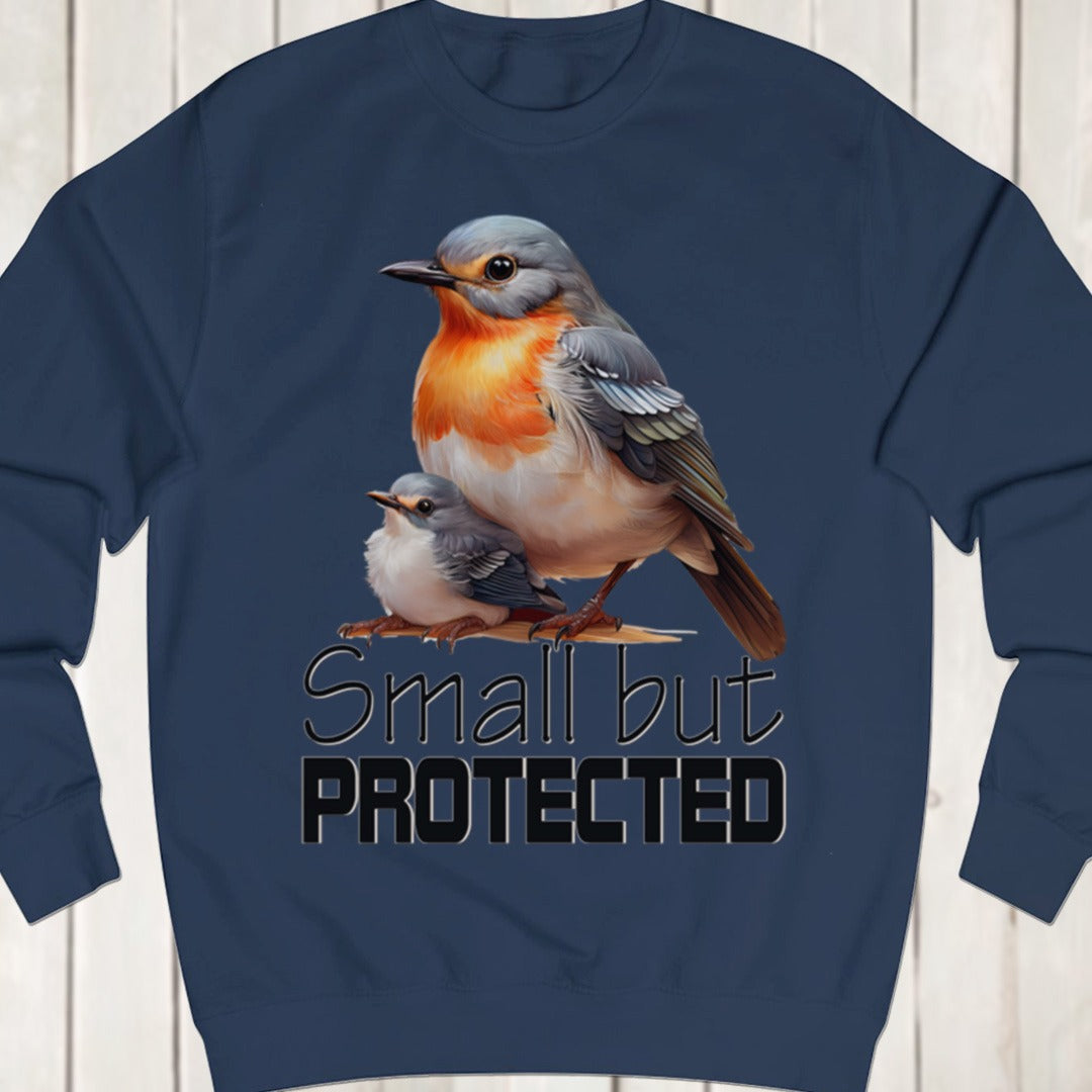 Small but Protected Roodborstje sweatshirt