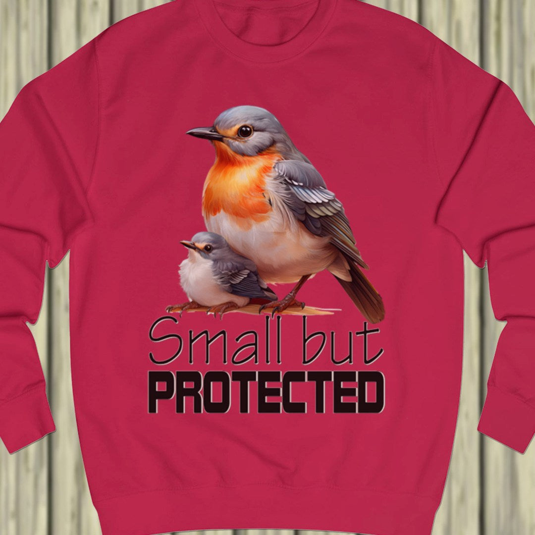 Small but Protected Roodborstje sweatshirt