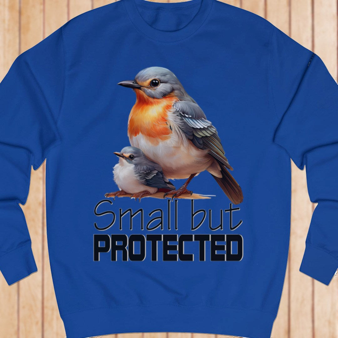 Small but Protected Roodborstje sweatshirt