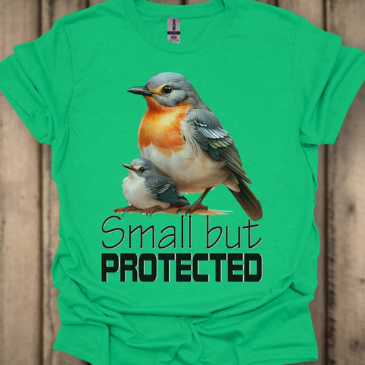 Small but Protected Roodborstje T‑Shirt
