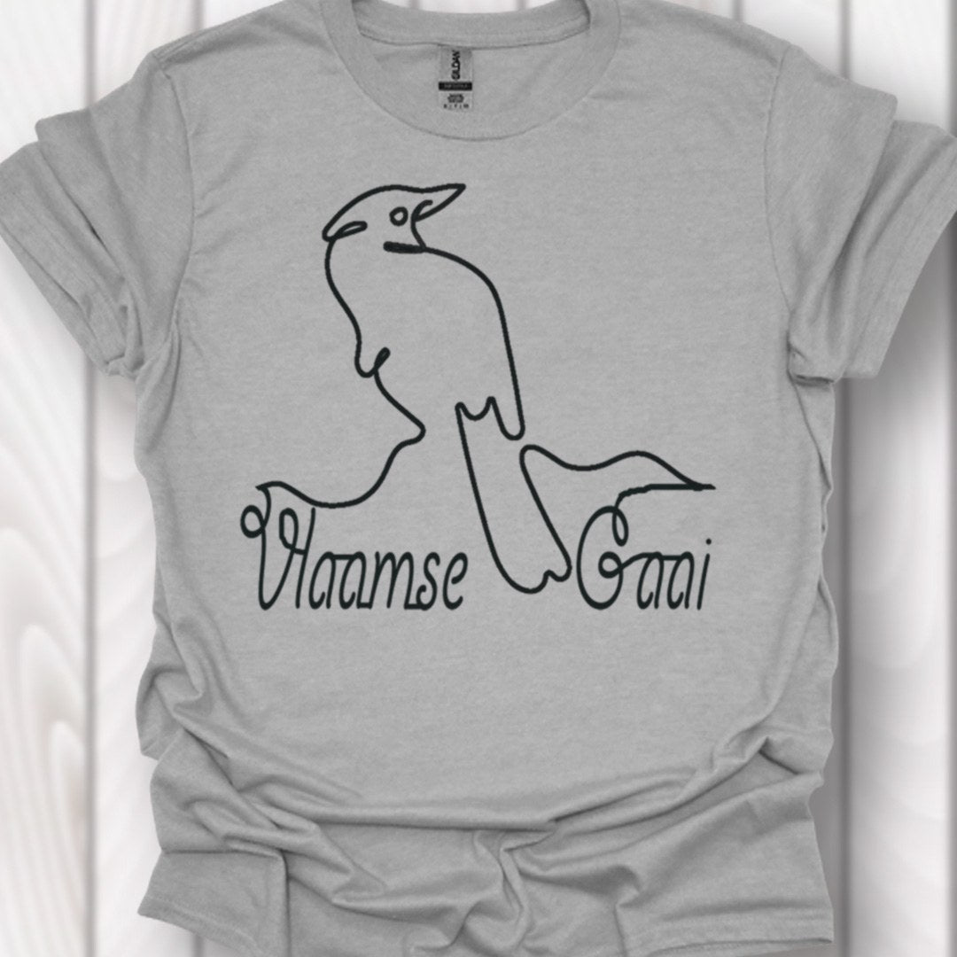 Eurasian jay line drawing black timeless T-shirt