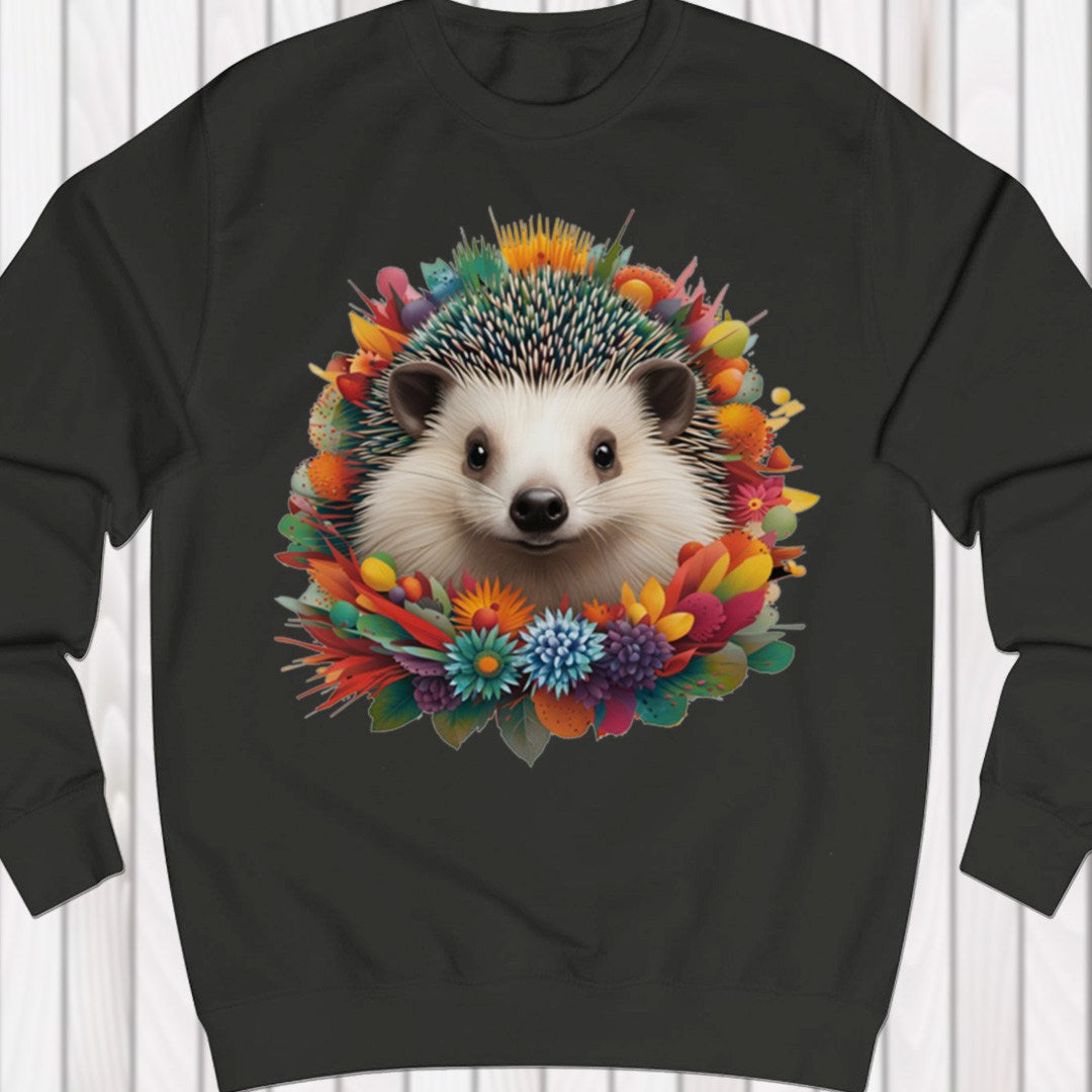 Floral hedgehog sweatshirt