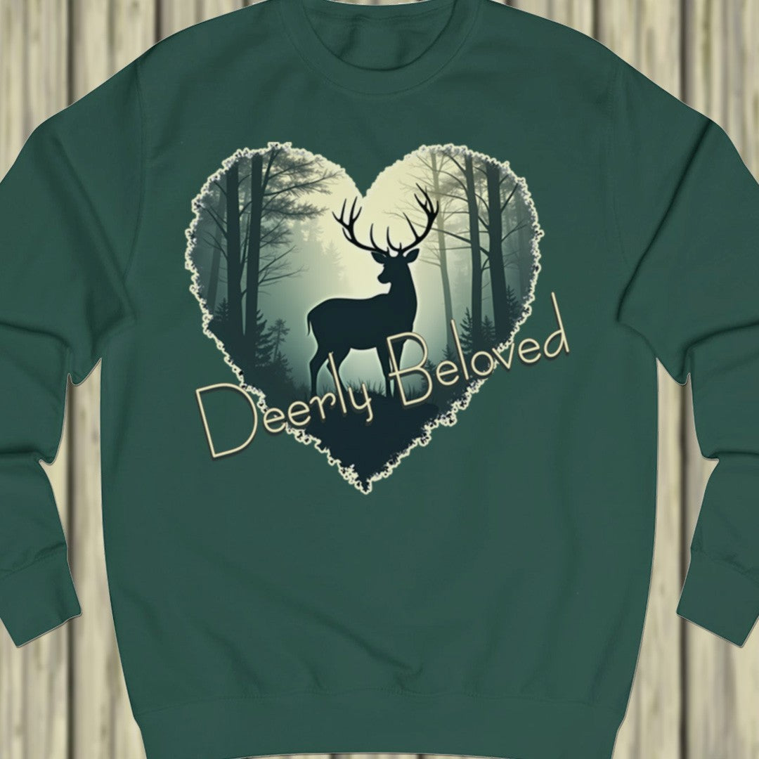 Deerly Beloved hartvorm sweatshirt