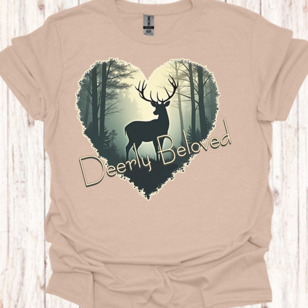 Deerly Beloved hartvorm T‑Shirt