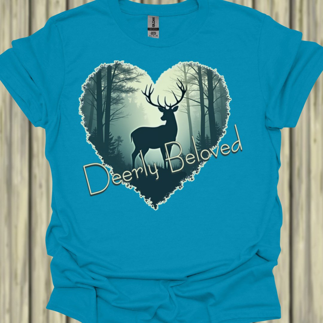 Deerly Beloved hartvorm T‑Shirt