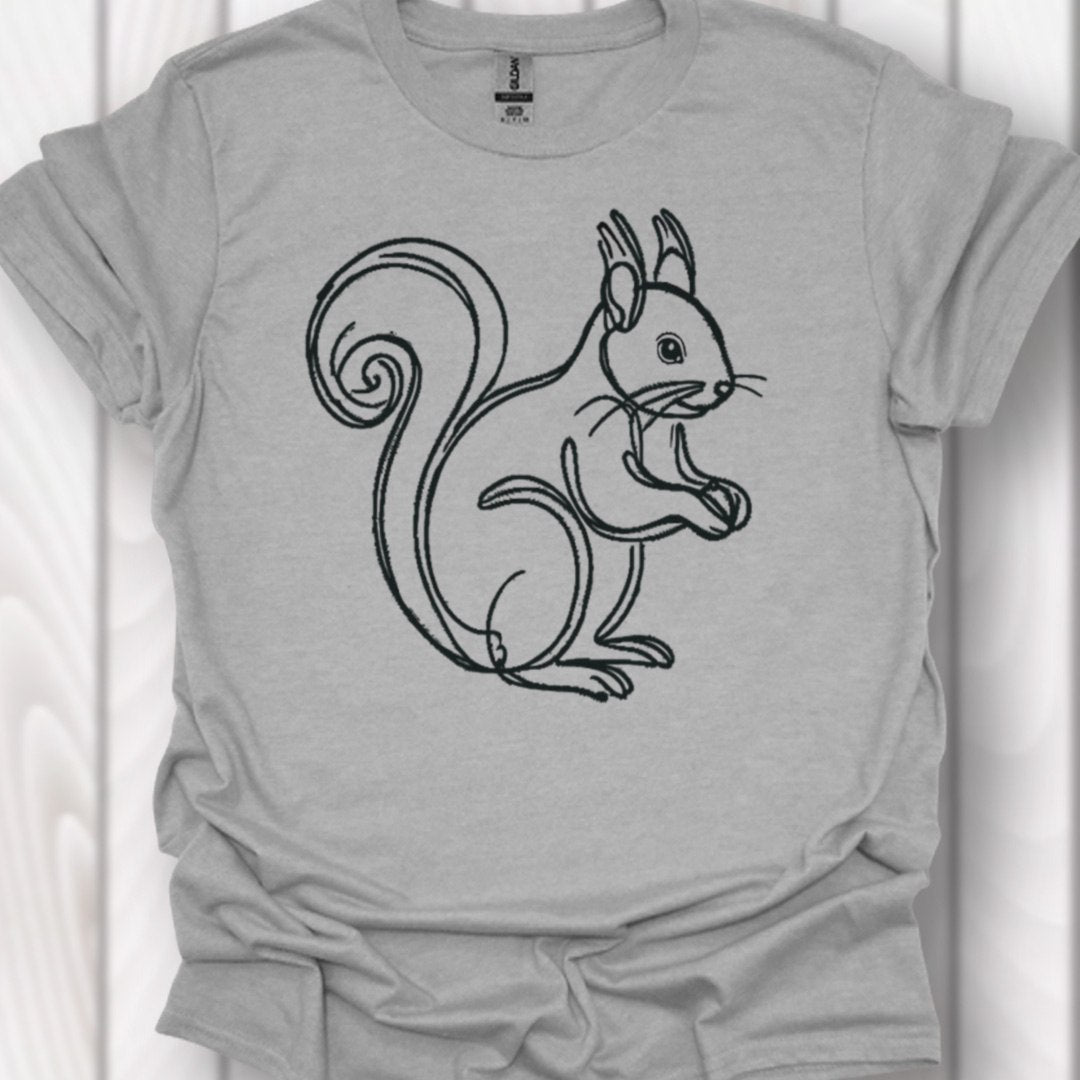 Squirrel black timeless T-shirt
