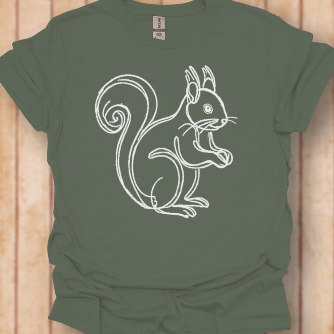 Squirrel white timeless T-shirt