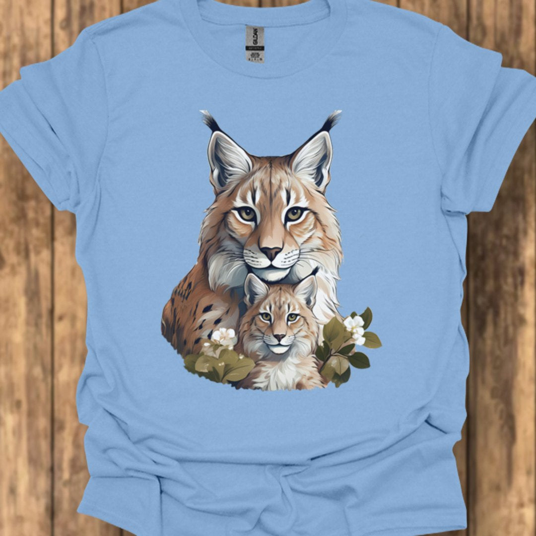 Lynx Moeder en Kind T‑Shirt