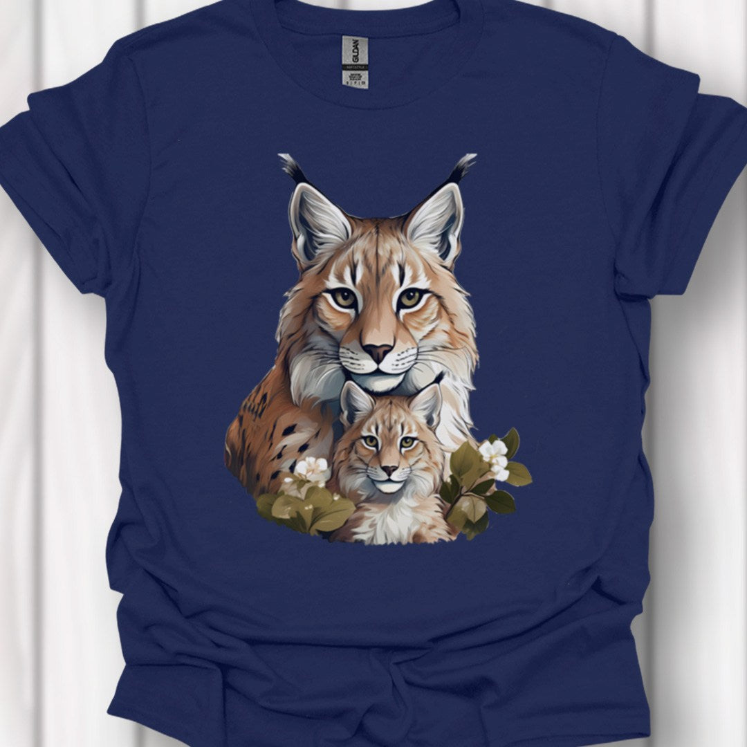 Lynx Moeder en Kind T‑Shirt