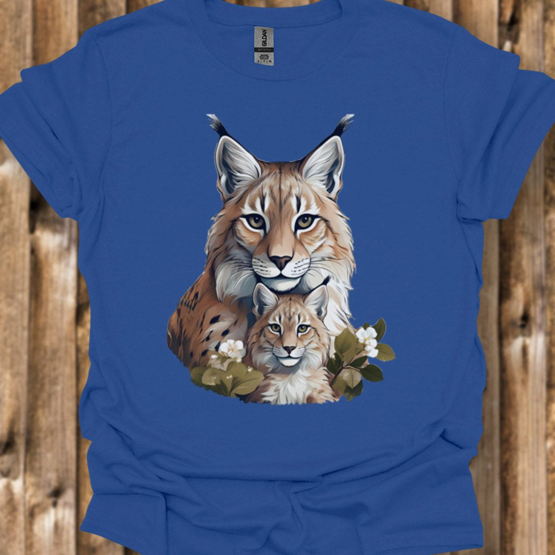 Lynx Moeder en Kind T‑Shirt