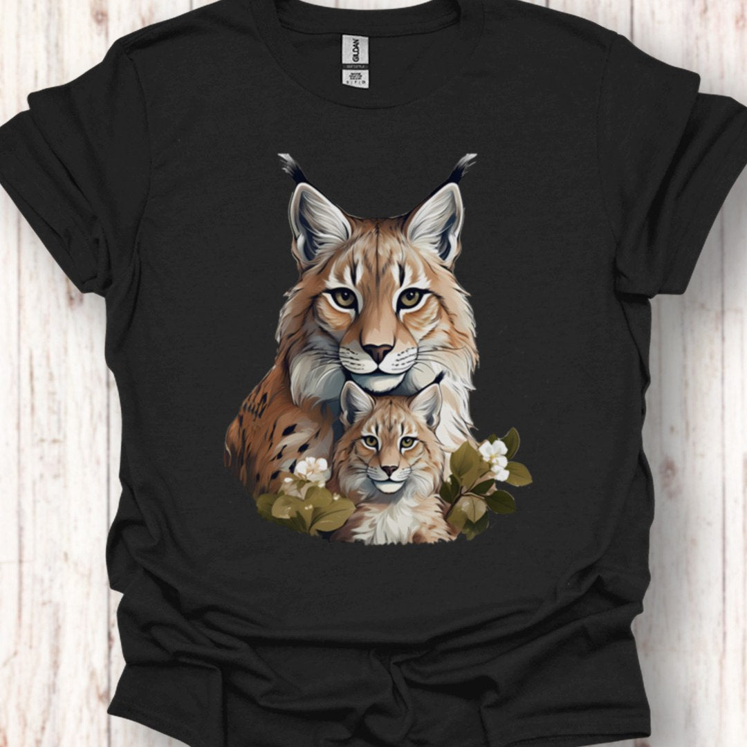 Lynx Moeder en Kind T‑Shirt