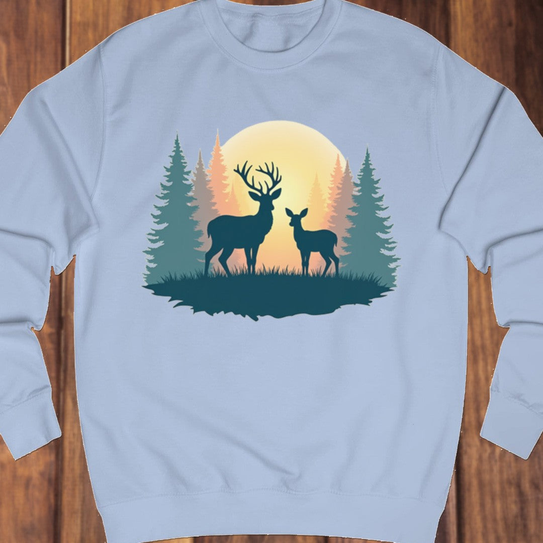 Mother deer and fawn sweatshirt