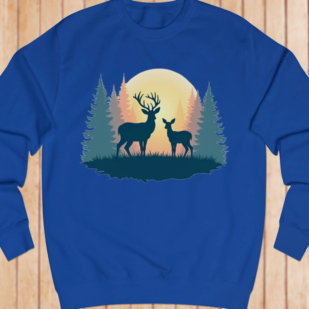 Mother deer and fawn sweatshirt