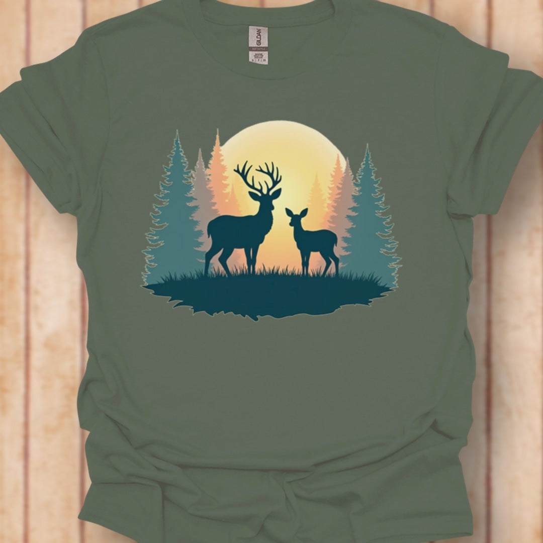 Moeder Hert en Kalf T‑Shirt