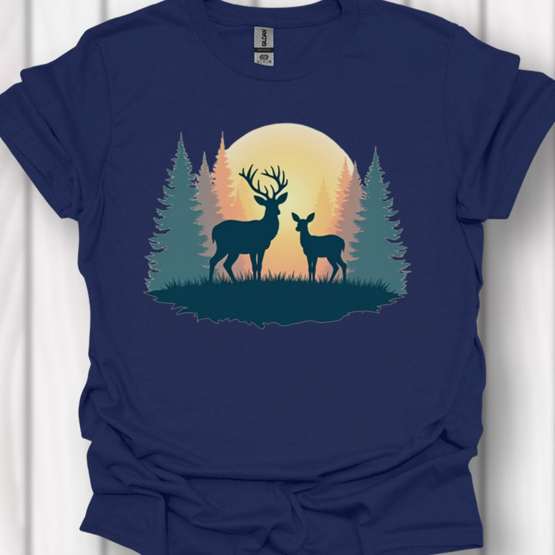 Moeder Hert en Kalf T‑Shirt