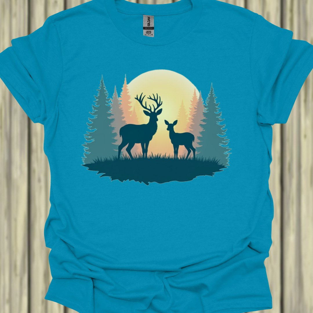 Moeder Hert en Kalf T‑Shirt
