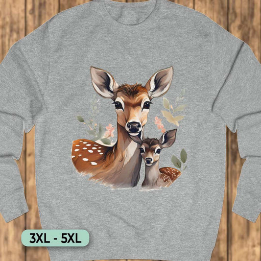 Hert moeder en kalf Sweatshirt+