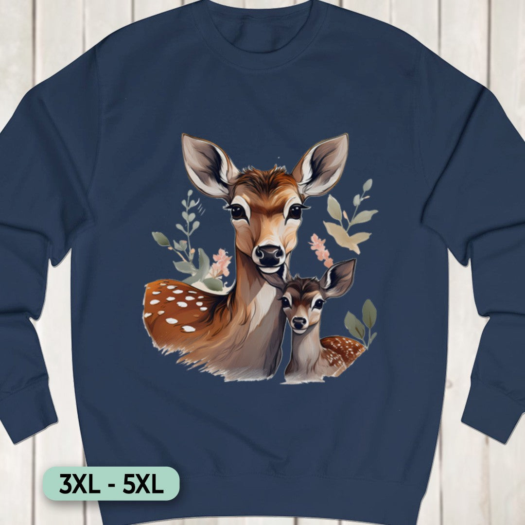 Hert moeder en kalf Sweatshirt+