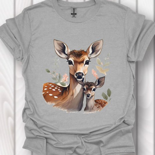 Hert Moeder en Kalf T‑Shirt