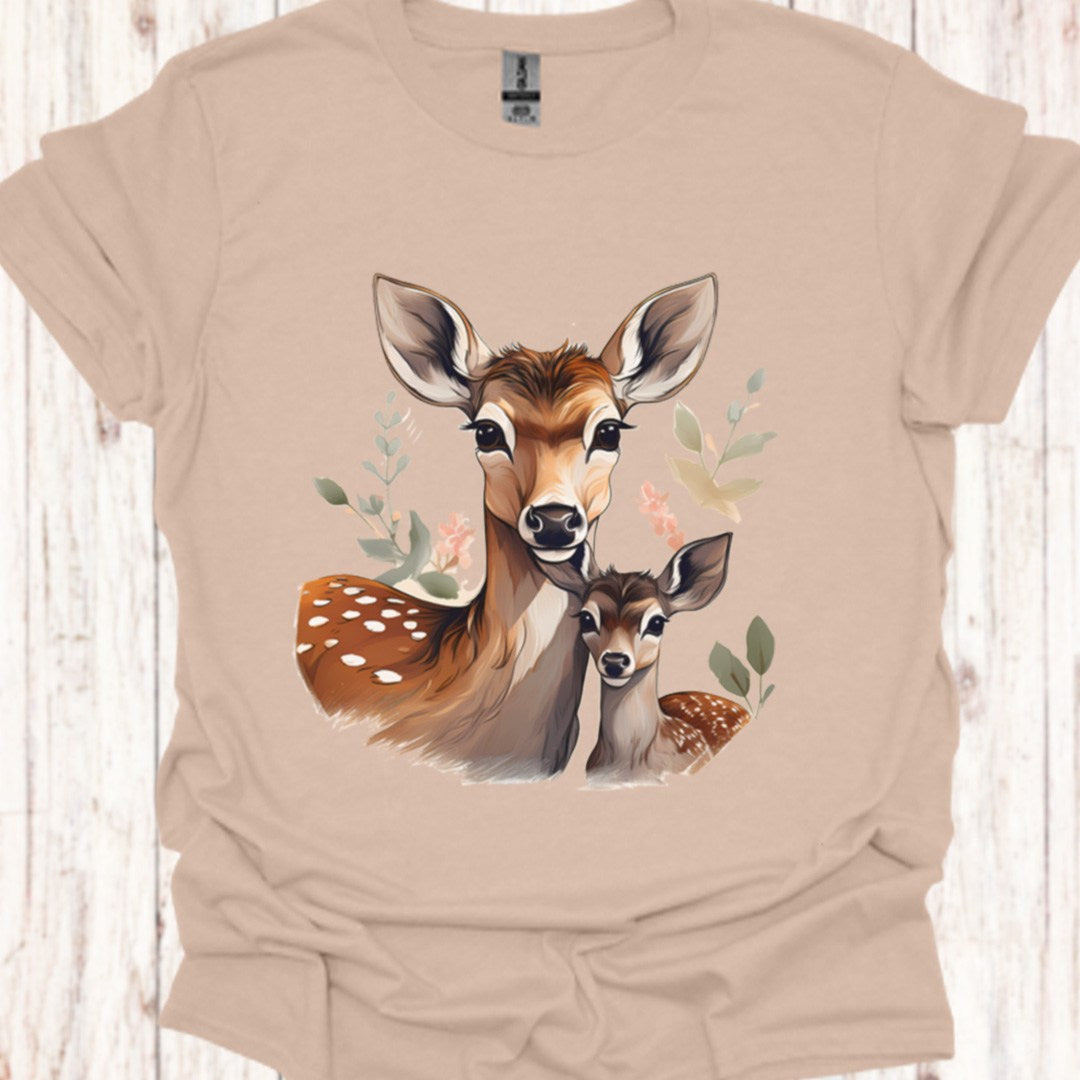 Hert Moeder en Kalf T‑Shirt