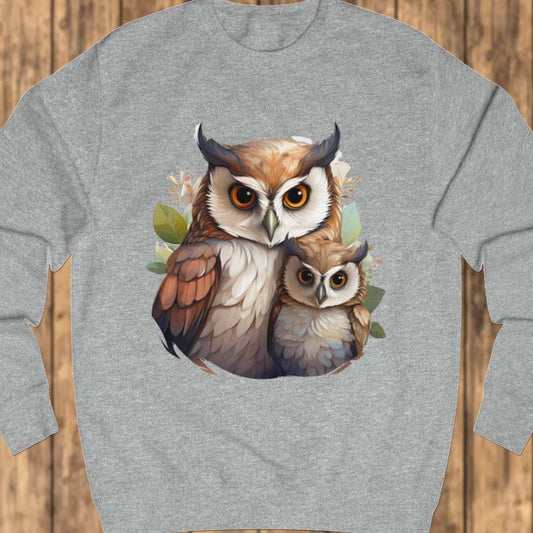 Uil met jong sweatshirt