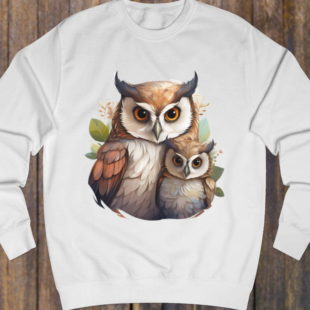 Uil met jong sweatshirt