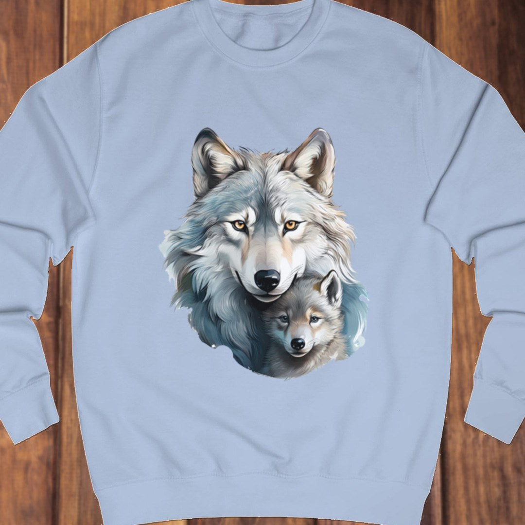 Wolf met jong sweatshirt
