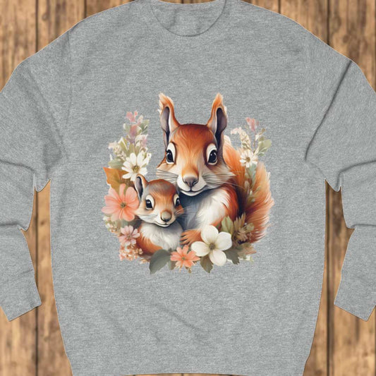 Eekhoorn met jong sweatshirt