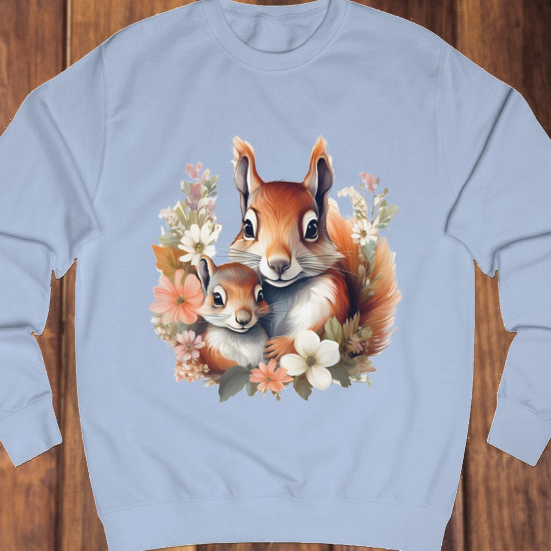 Eekhoorn met jong sweatshirt