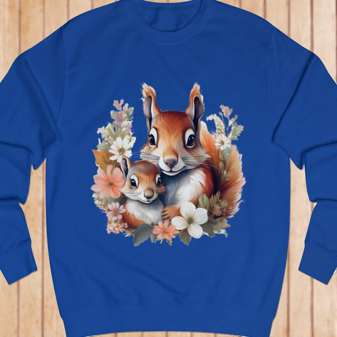 Eekhoorn met jong sweatshirt