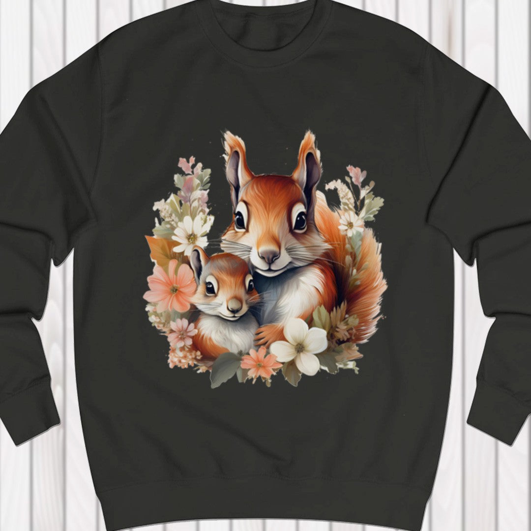 Eekhoorn met jong sweatshirt