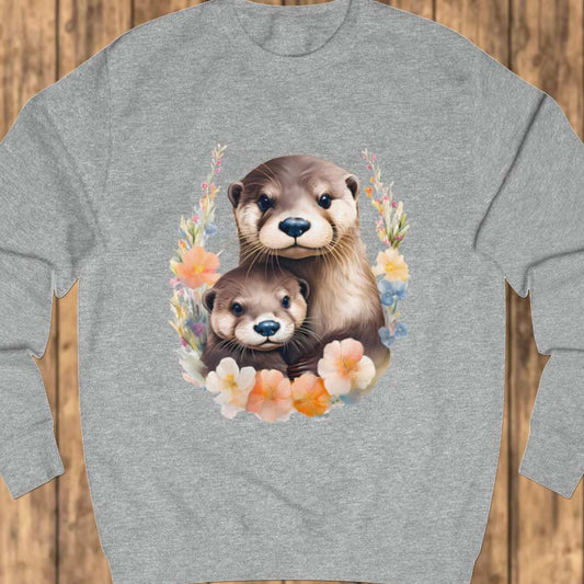 Otter met jong sweatshirt
