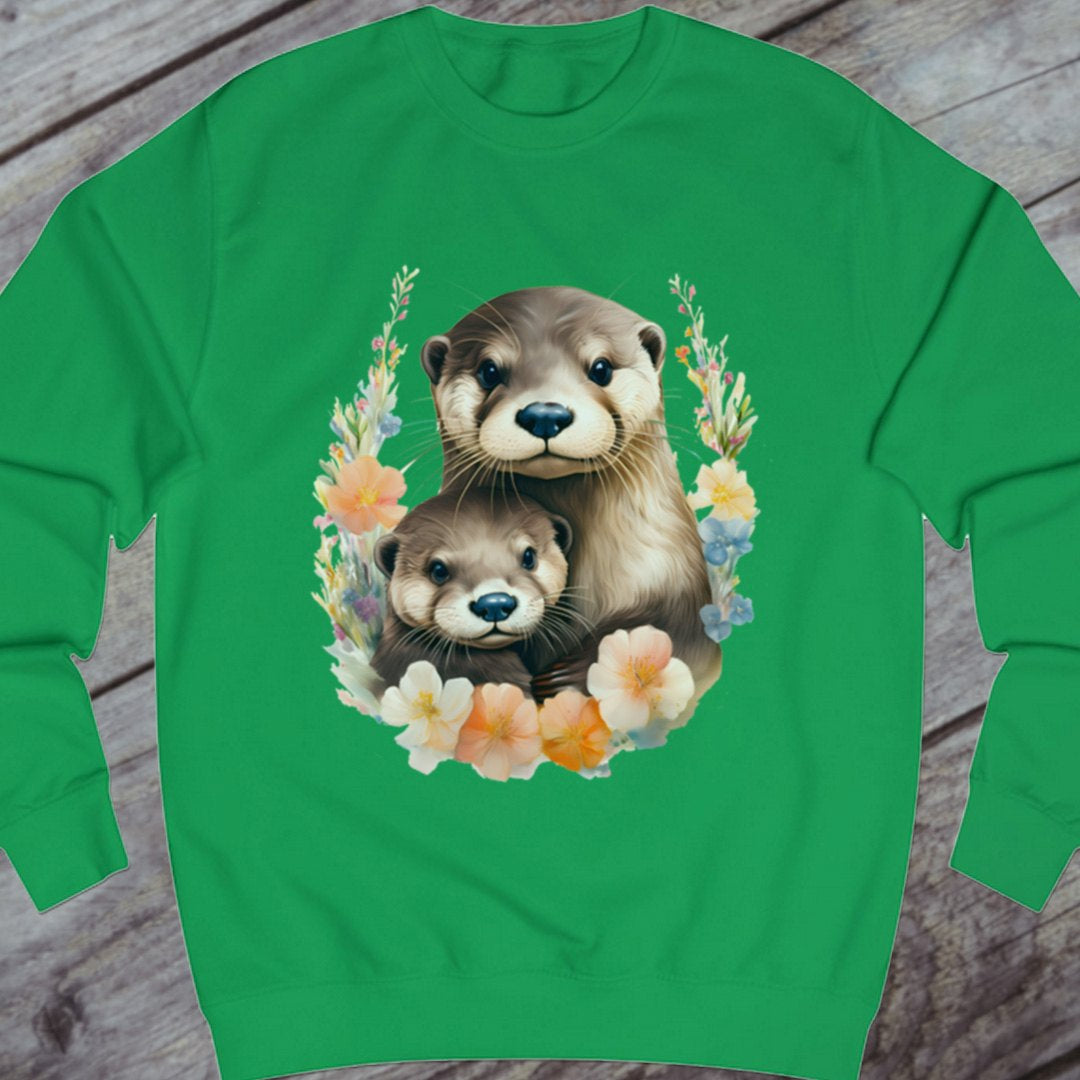 Otter met jong sweatshirt