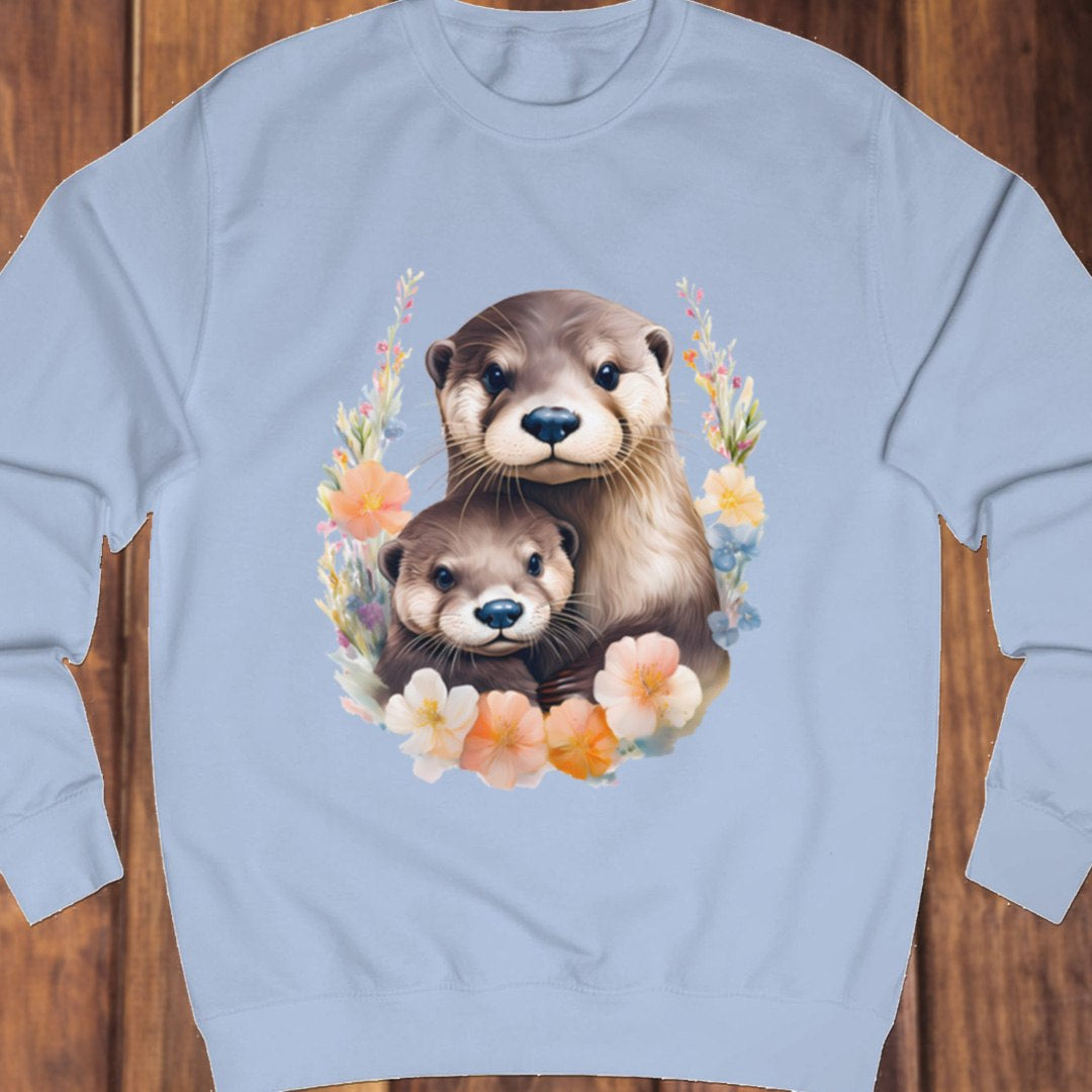 Otter met jong sweatshirt