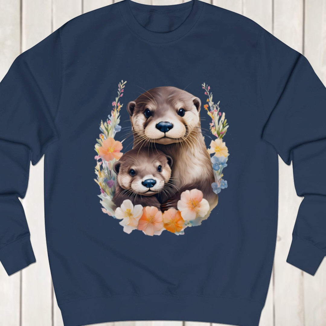 Otter met jong sweatshirt