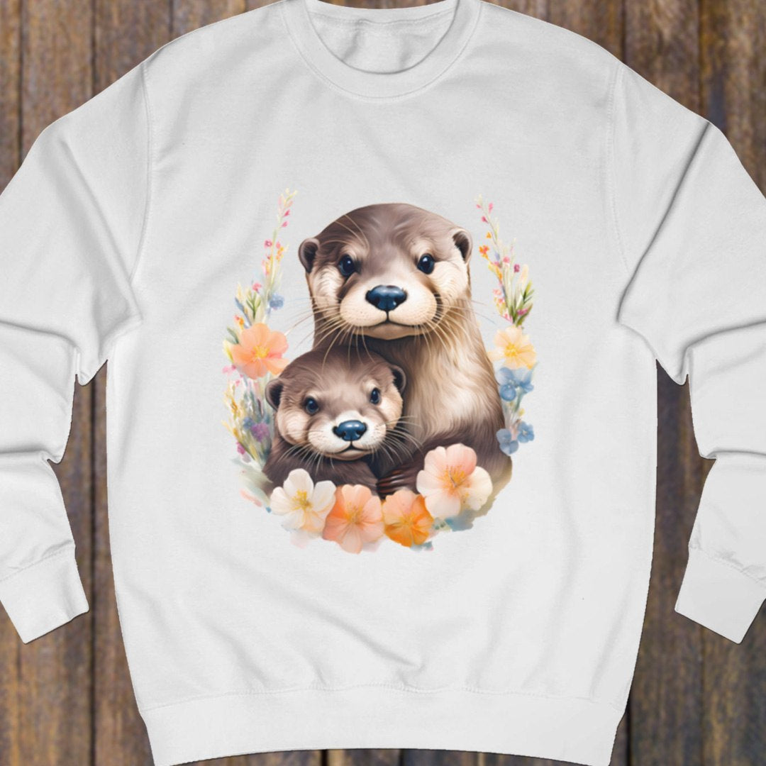 Otter met jong sweatshirt