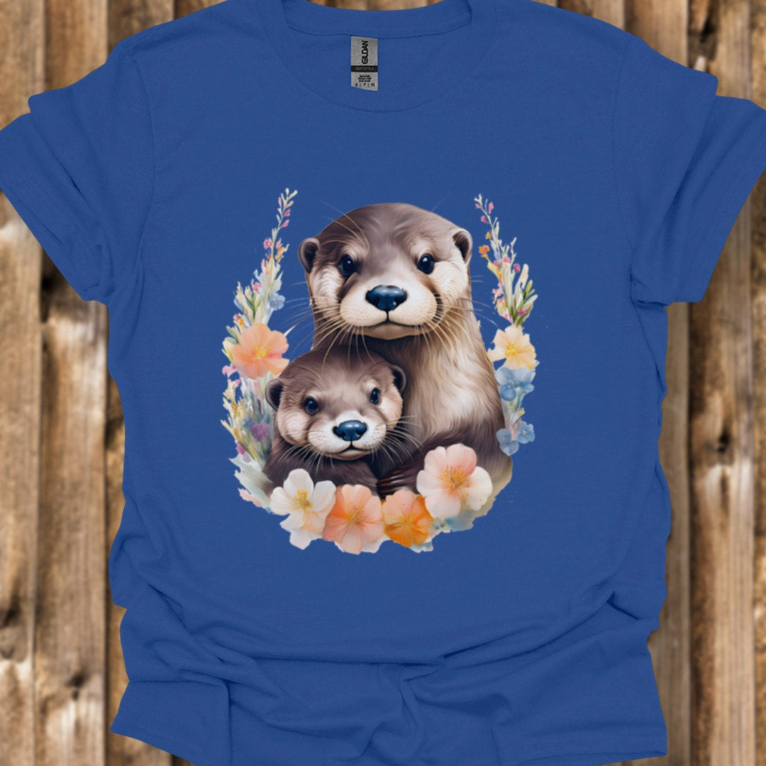 Otter met Jong T‑Shirt