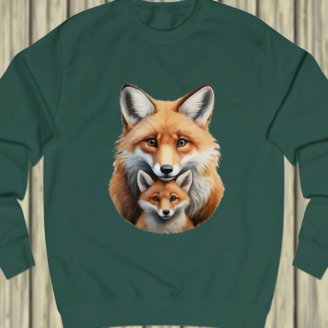 Vos met welp sweatshirt