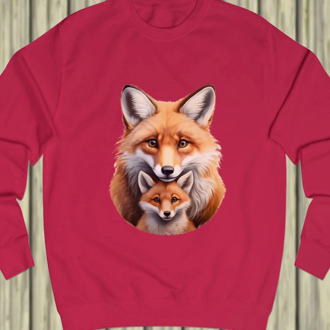 Vos met welp sweatshirt